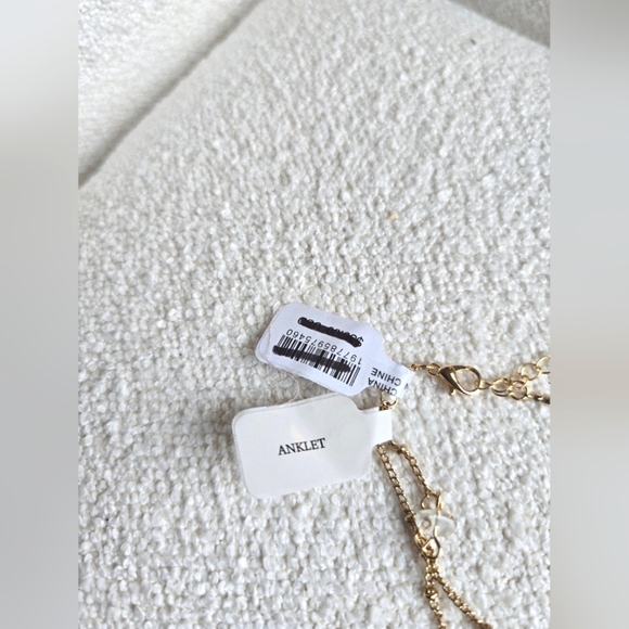 NWT!! Free People,  Verona Anklet, Gold Tone, New - Picture 8 of 8